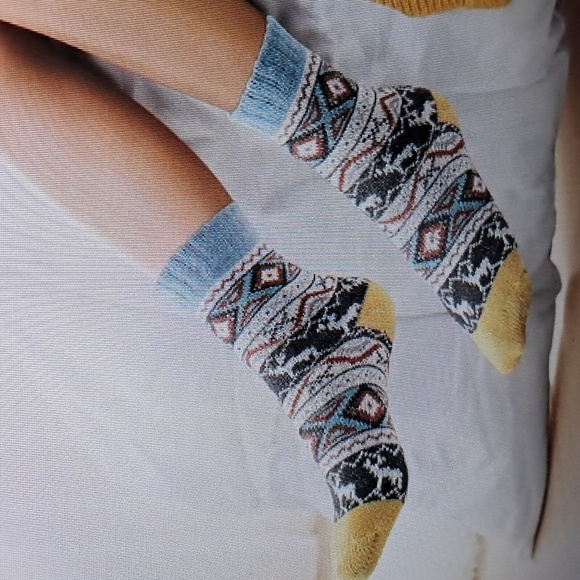 Fiegel 5 Pack Women Wool Socks Winter Warm Crew Socks Thick Cozy - Picture 3 of 9